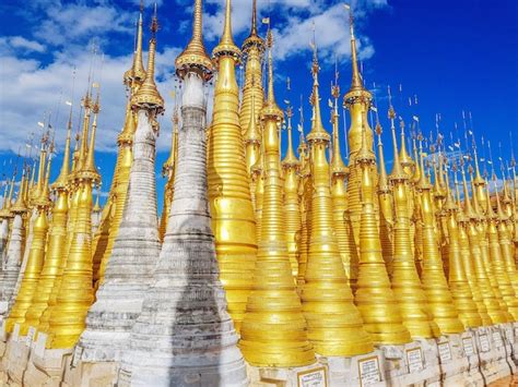 Premium Photo | Pagodas in yangon myanmar