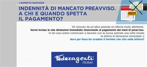 Indennit Di Mancato Preavviso A Chi E Quando Spetta Il Pagamento