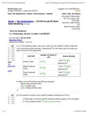 CH102 In Lab 06 Solid State Modeling CH102 In Lab 06 Solid State