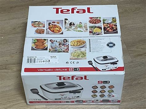 Friteuza TEFAL Versalio Deluxe FR4950 1kg 2l 1600W Alb Argintiu