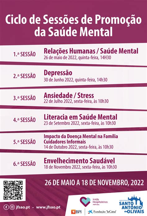 Ciclo De Sessões De Promoção Da Saúde Mental Prevenção Da Doença Mental