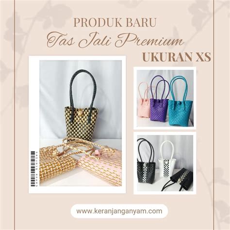 Tas Hp Bahan Jali Premium Keranjang Tas Anyaman