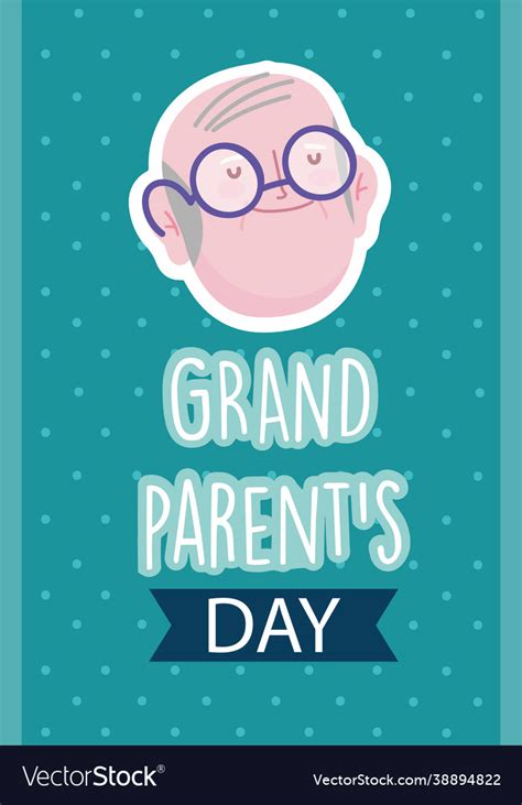 Grandparents day card Royalty Free Vector Image