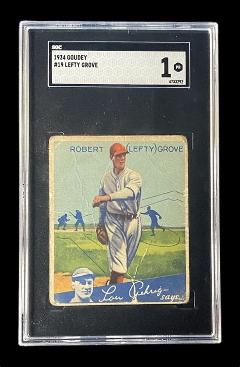 Goudey Lefty Grove Sgc Poor Ebay