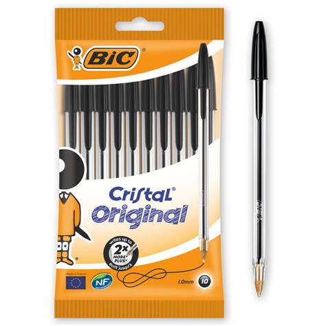 Stylo Bille Capuchon Bic Cristal Original Pointe Moyenne Mm