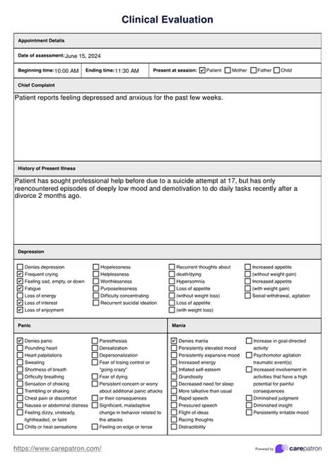 Clinical Evaluation And Example Free Pdf Download