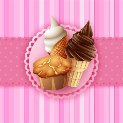 Dessert food background 11063100 Vector Art at Vecteezy