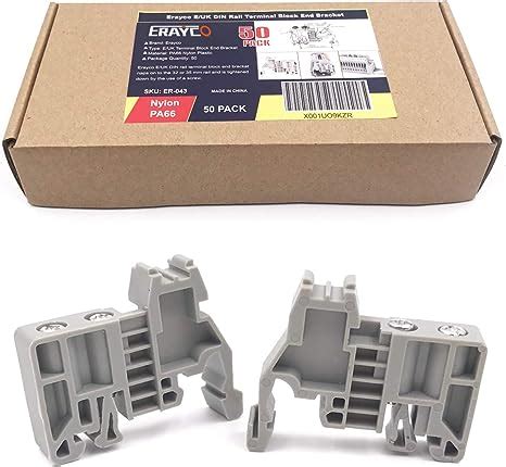 Amazon Erayco E Uk Din Rail Terminal Blocks End Stopper Bracket