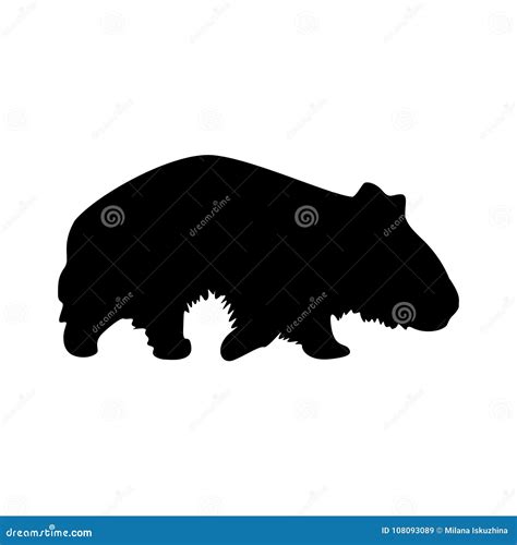 Wombat Silhouette Stock Illustrations – 36 Wombat Silhouette Stock Illustrations, Vectors ...