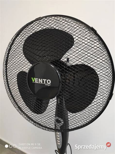 WENTYLATOR VENTO PODŁOGOWY 40 CM 40W Z PILOTEM CZARNY Kraków