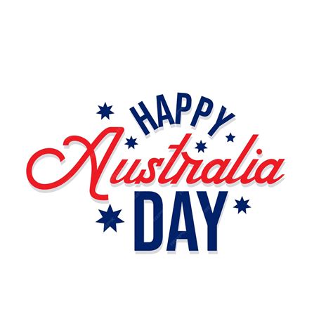 Premium Vector Happy Australia Day Vector Typography On White