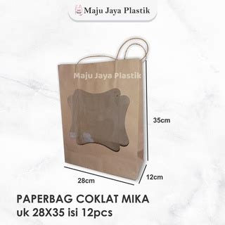 Jual Paper Bag Kraft Mika Isi Murah Paperbag Kraft Tas Mika Tas