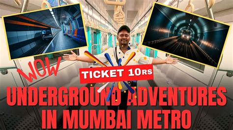 10rs Ka Ticket Nikalo Or Ghumo Underground Mumbai Metro Aqua Line 3