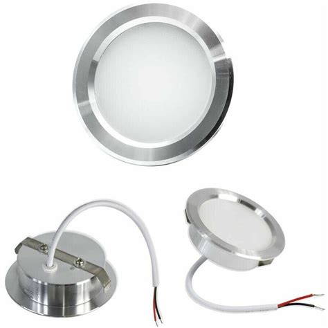 FARETTO LED 3 W LUCE BIANCA 6500K A INCASSO ROTONDO OPACO BORDO ARGENTO