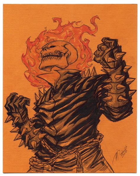 Ghost Rider Sketch By Mdavidct On Deviantart