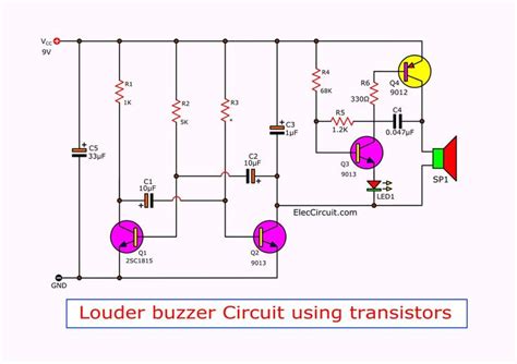 Simple Buzzer Circuit Diagram