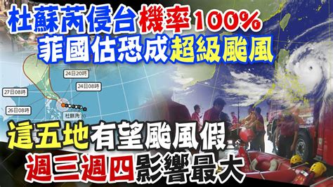 【每日必看】杜蘇芮持續長胖路徑又往南修 預估最快今晚發布海警｜週三週四風雨最明顯 氣象局2地區颱風假機率高 20230724 中天新聞