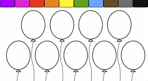 Шаблон воздушного шарика для вырезания - 70 фото