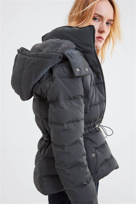 Image 4 Of Hooded Down Jacket From Zara Jackets For Women Jackets