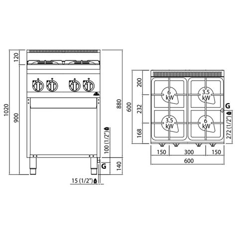 Berto S G F Bpw Cocina Industrial Fuegos A Gas Hosteler A Mbh