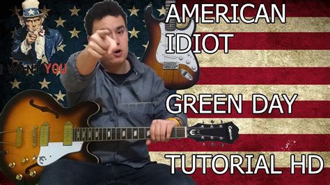 Como Tocar American Idiot De Green Day En Guitarra Tutorial Hd