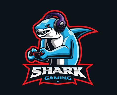 Shark Gaming Mascot Logo Design Vector Art At Vecteezy