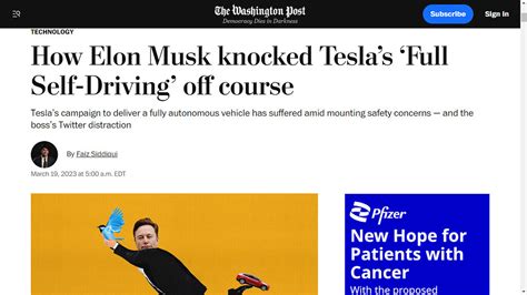 WaPo on $TSLA: How Elon Musk knocked Tesla’s ‘Full Self-Driving’ off course + More Anti ...