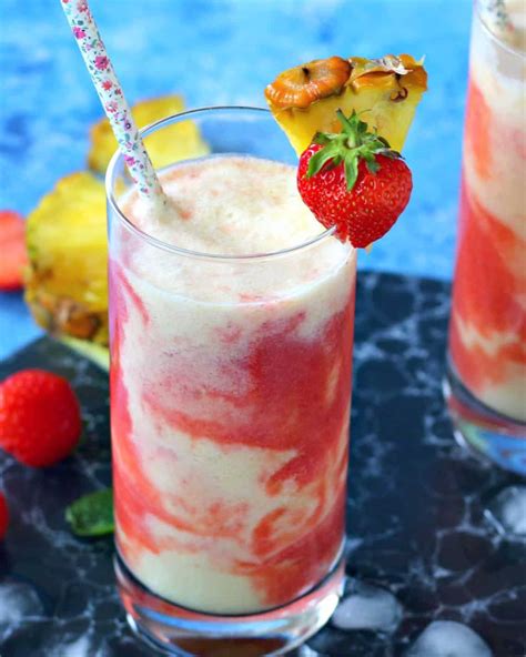 Virgin Strawberry Pina Colada Lava Flow Chili To Choc Drink