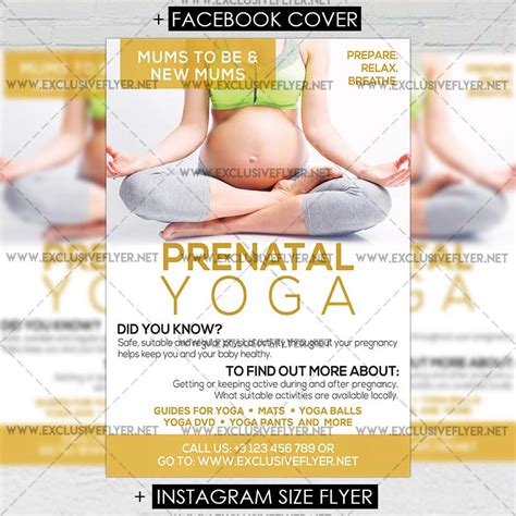 Prenatal Yoga Premium A5 Flyer Template Exclsiveflyer Free And Premium Psd Templates