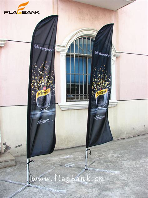 3 4m Exhibition Aluminium Custom Flying Banner Flying Flag Feather Flag