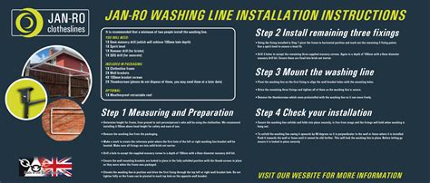 Washing Line Installation Janro Covered Washing Line Instructions