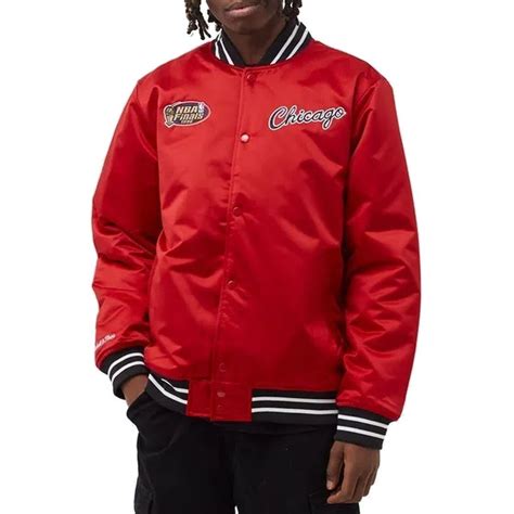 Mitchell And Ness Kurtka Nba Heavyweight Satin Jacket Chicago Bulls