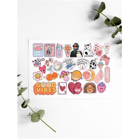 Paytak Moda Groovy Tasarım Stickers Çıkartma Pytkstk119 Fiyatı