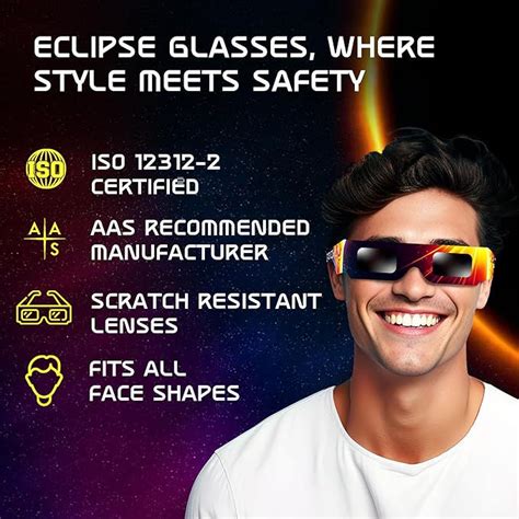 Galaxium Solar Eclipse Glasses Aas Approved 2024 [6 Pack] Trusted For