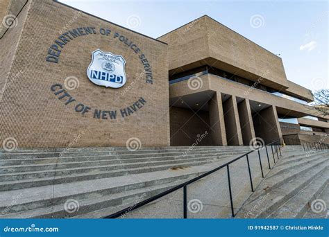 Police Station In New Haven Connecticut Editorial Photography Image