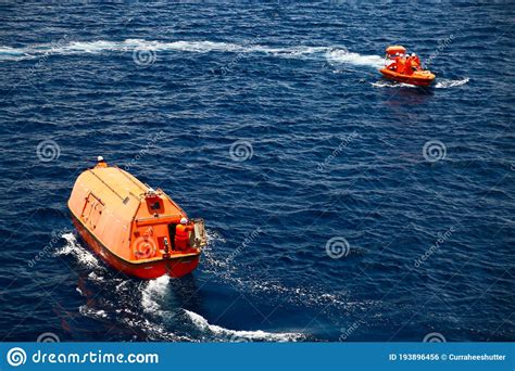 A Lifeboat Or Life Raft Carried For Emergency Evacuation In The Event