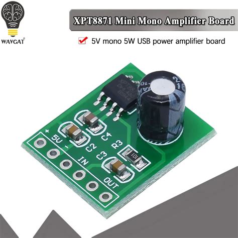 Xh m125 Xpt8871 Amplificador Mono Conselho Dc 5v 1a 5w De áudio Placa