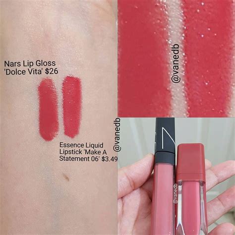 Nars Dolce Vita Lip Gloss Essence Make A Statement Liquid Lipstick