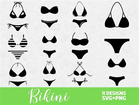 Bikini Svg Bundle Bikini Cut Files Summer Svg Svg Files For Etsy