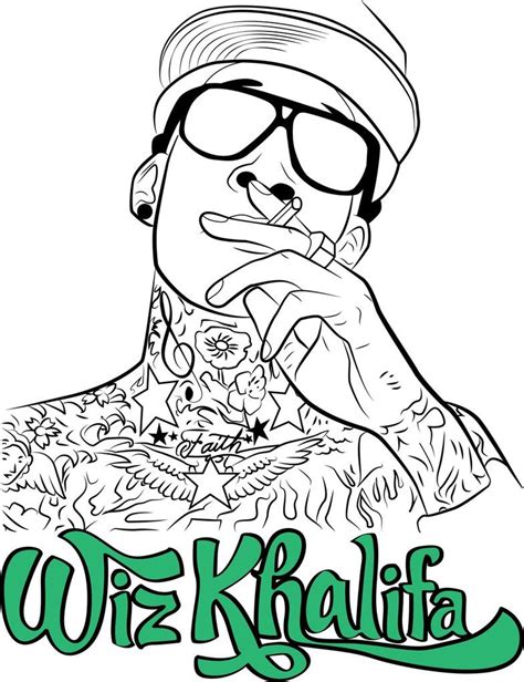 Wiz Khalifa Drawing Free Download On Clipartmag