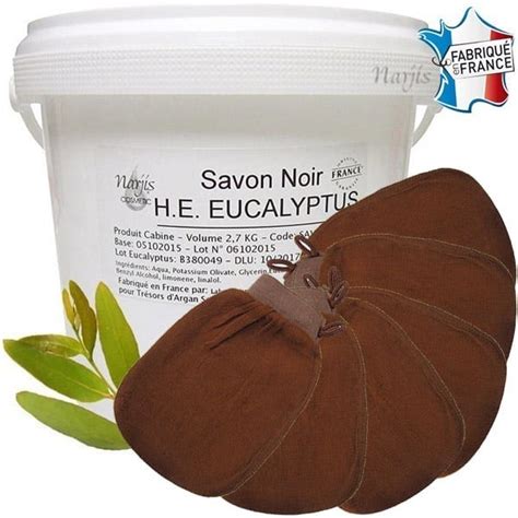 Tarifs Professionnels en Pack Savon Noir à l Eucalyptus Bio 6 Gants