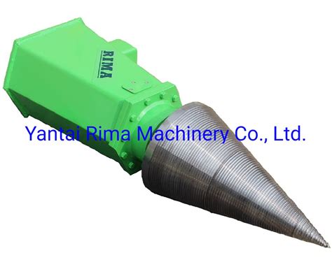 Rima Es180 Log Splitting Machine Screw Cone Log Splitter For Excavator