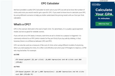 Calculadora De Cpc Prepostseo Twaino