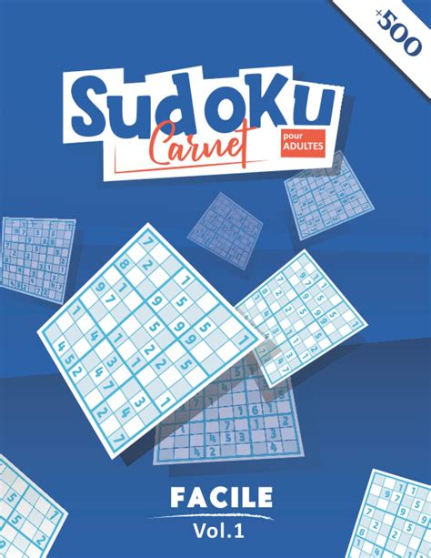 Buy Carnet Sudoku Adultes 500 Grilles Un Livre De Sudoku Facile