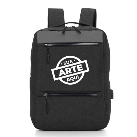 Mochila de Nylon Personalizada USB 21L 01326 Gráfica expanSSiva