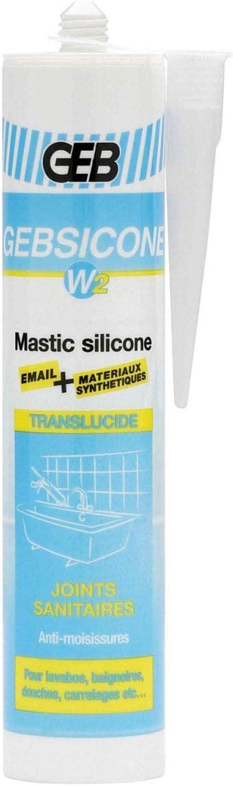 GEB 900032 Gebsicone W2 Mastic Silicone Pour Joint Sanitaire Cartouche