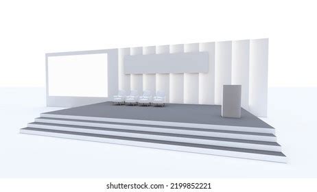 Event Stage Design Celebration Event Corporate Stock Illustration ...