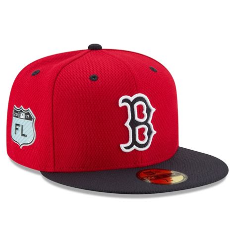 Men's Boston Red Sox New Era Red 2017 Spring Training Diamond Era ...