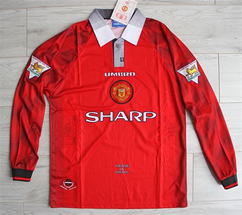 Koszulka Pi Karska Manchester United Retro Home Long Sleeve Umbro