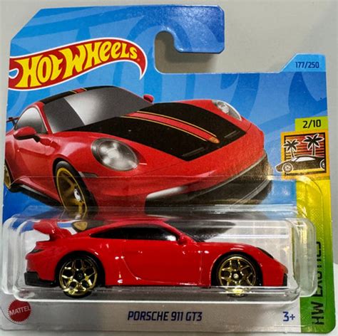 Hot Wheels Exotics Porsche 911 Gt3 Red 2 10 1 64th Scale Model Mattsbrickmocs